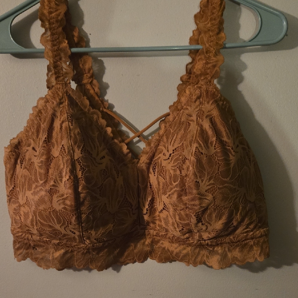 Maurices Tan Lace Bra Intimates & Sleepwear